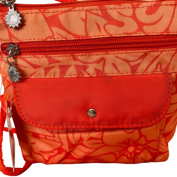 SUNNY HAWAII Beach Pool Tote & Matching Small Purse Hawaiian Orange Floral Print - Picture 17 of 17